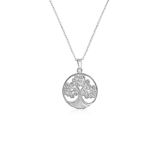 Sterling Silver Tree Of Life Necklace & Pendant