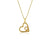 18ct Gold Plated Heart With Ancient Gaelic Script Necklace