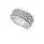 Sterling Silver Celtic Twisted Knot Band with Silver Rim