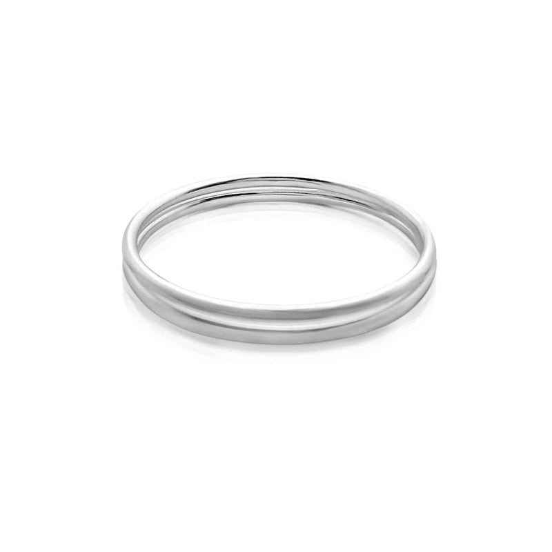 Sterling Silver Two Band Ring