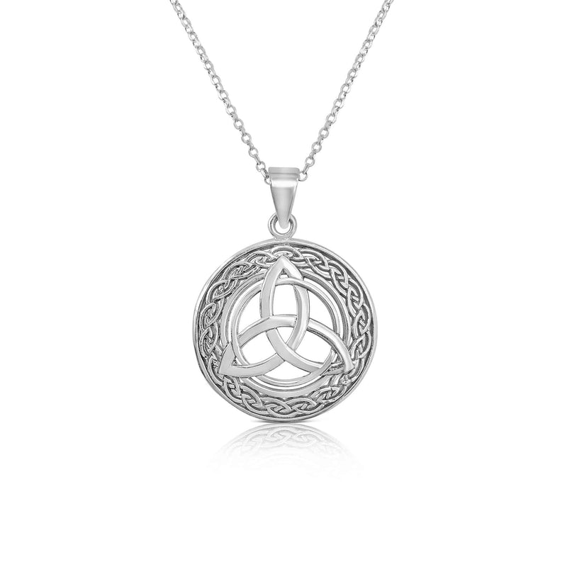 Sterling Silver Celtic Knot Pendant and Chain.