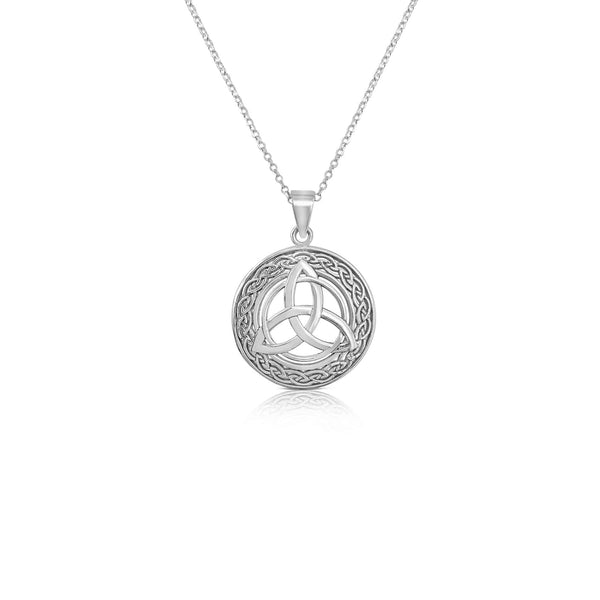 Sterling Silver Celtic Knot Pendant and Chain.