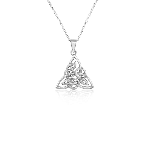 Sterling Silver Celtic Knot Pendant With Chain