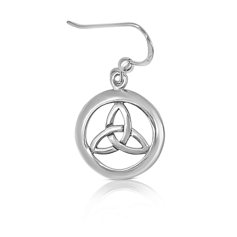 Sterling Silver Celtic Knot Drop Earring