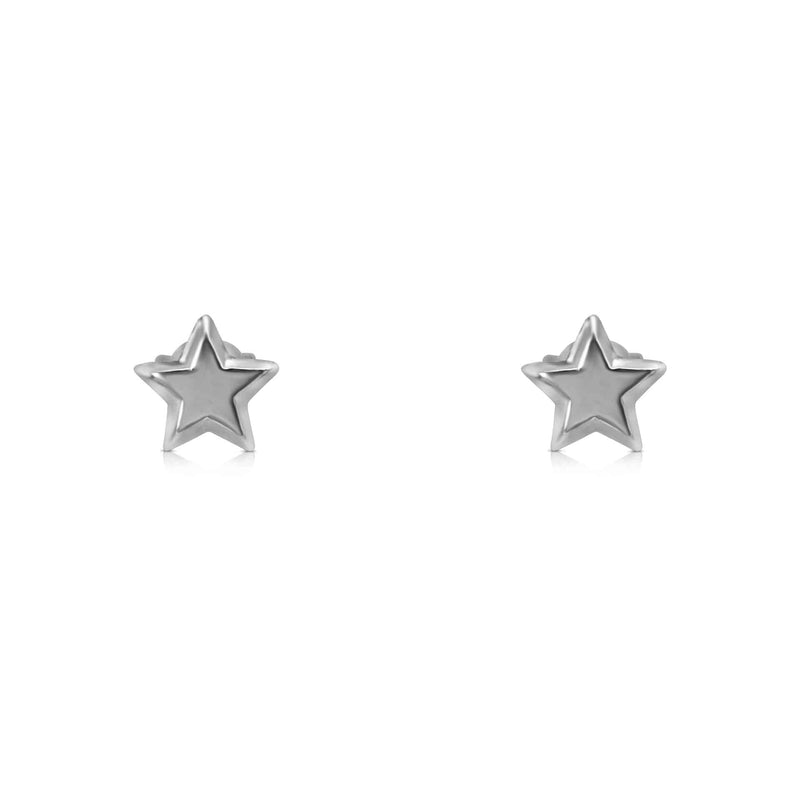 Sterling Silver Star Studs