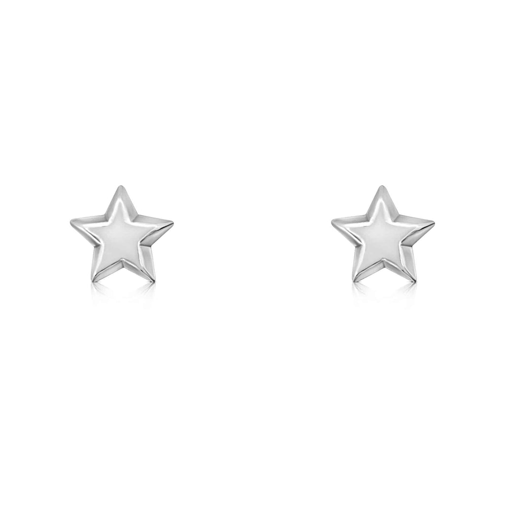 Sterling Silver Star Studs
