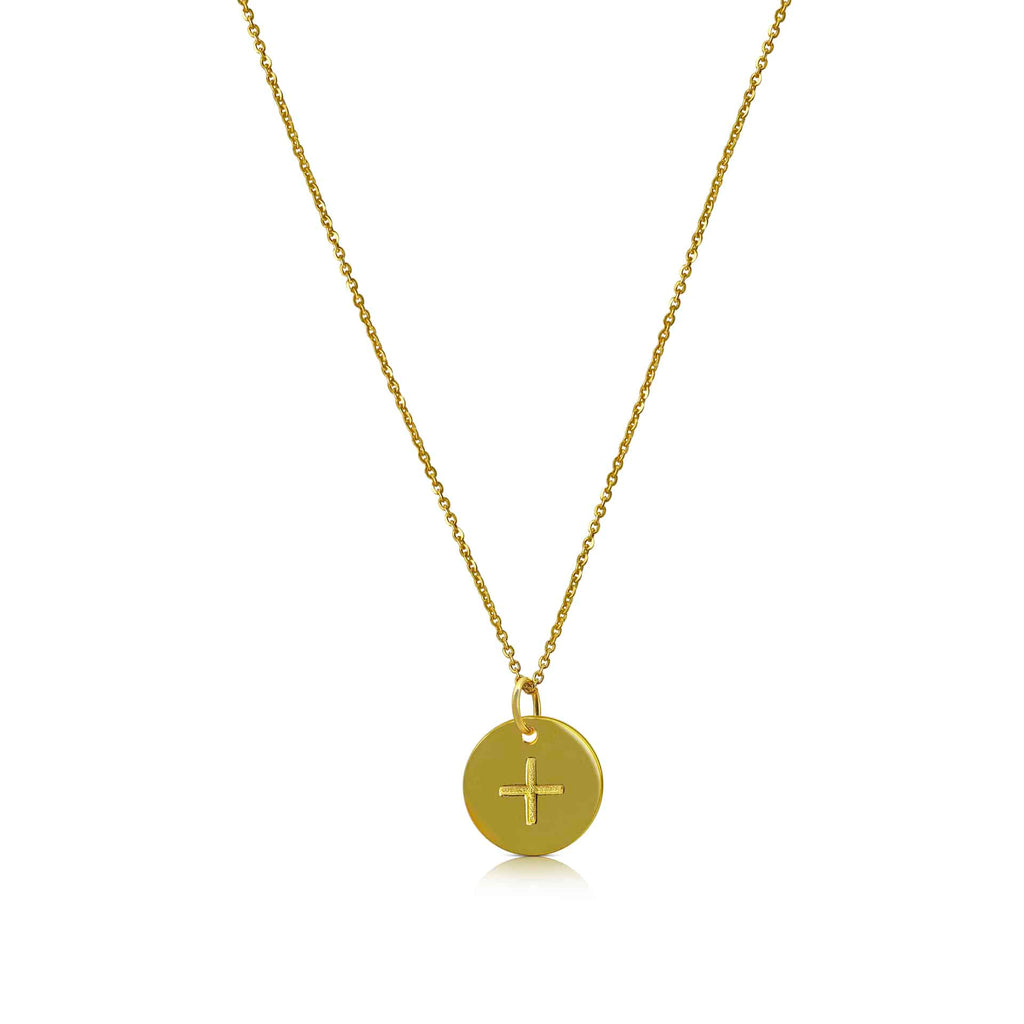 18ct Gold Plated Ogham Necklace Letter 'A'