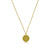 18ct Gold Plated Ogham Necklace Letter 'A'