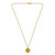 18ct Gold Plated Ogham Necklace Letter 'H'