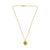 18ct Gold Plated Ogham Necklace Letter 'L'