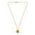 18ct Gold Plated Ogham Necklace Letter 'T'